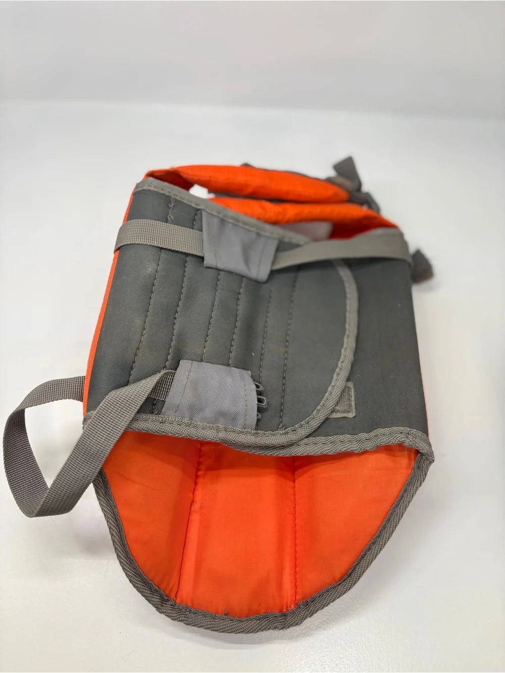 Outward Hound Dog Life Jacket Orange Gray Size Small SM Pet Flotation Vest